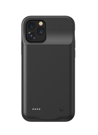 Buy Slim and External Backup Battery Power Bank Case Cover 3500mAh for Apple iPhone 11 Pro Black in UAE