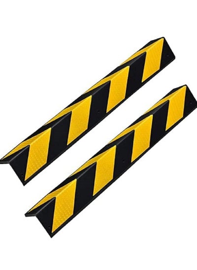 Buy RACO Reflective Corner Guard Wall Corner Protector with Yellow Strips for Garage Parking in UAE