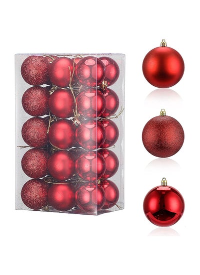 Buy 30-Piece 2.36” Red Christmas Balls Ornament in Egypt