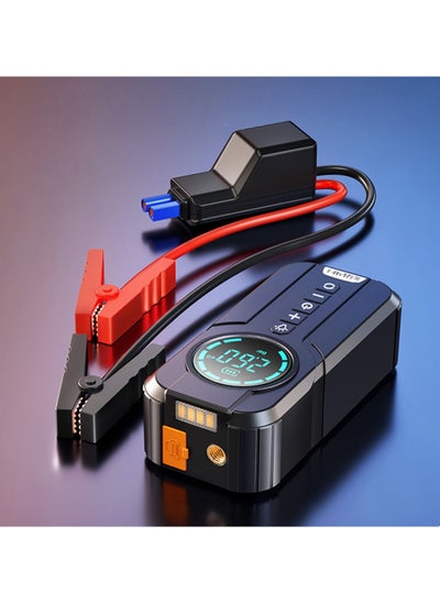 Buy Portable car battery inflator and rectifier (4 in 1) is a must-have in your car for any emergency. Car inflator and rectifier, power bank and flashlight. Multi-purpose device. Multiple colors. in Egypt