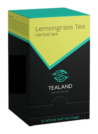 Buy 15 Sachet Box Lemongrass Tea Malty & 100% Natural Ingredients Antioxidants Rich Helps Destress - Soothing & Calming Tisane in UAE