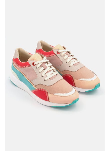 Buy Women Wide Grandprc Dwntwn Lace Up Casual Shoes, Peach Combo in Saudi Arabia