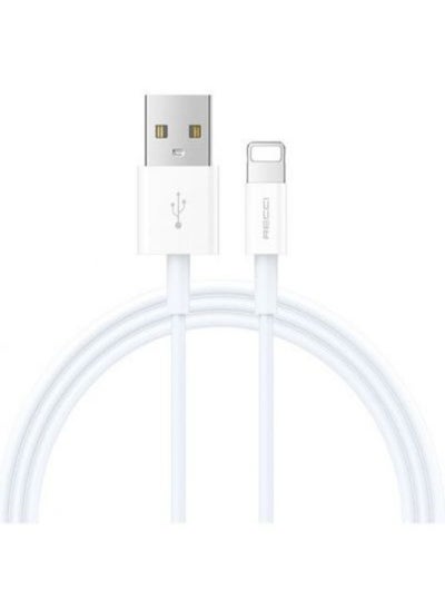 Buy RECCI USB-Lightning fast charging cable, white - 1m in Egypt