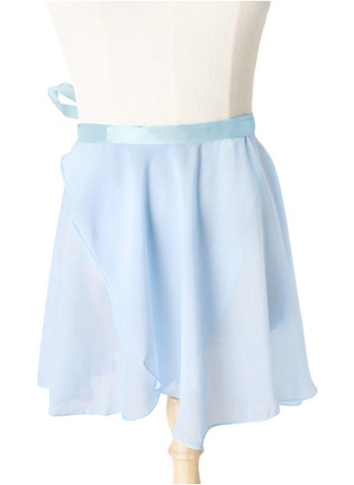 Buy Women Ballet Wrap Skirt Light Blue in Saudi Arabia