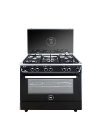 Buy Max Elite C69SS-GC-511-ISF-2W-ME-AL Gas Cooker, 5 Burners, 9060 cm, Full Safety - Black in Egypt