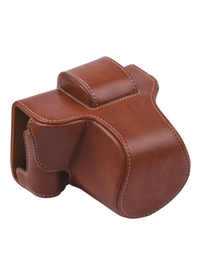 Buy Vintage Camera Case With Shoulder Strap For Fujifilm XT200 Brown in UAE