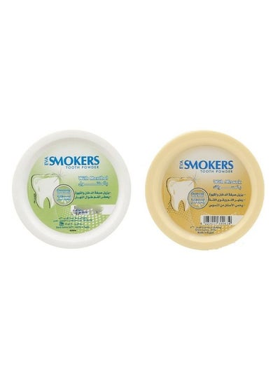 Buy 2-Piece set Smokers Tooth Powder Miswak And Menthol 2 X 40g in Saudi Arabia