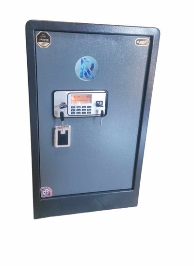 Buy Semi-armored safe Its size is 80 length * 48 width * 42 depth Digital screen 2 key and password An internal shelf for papers and a special drawer Anti-theft alarm device in Egypt