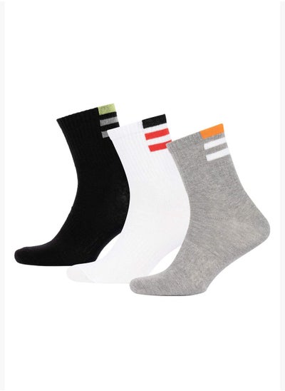 اشتري 3 Pack Man Mid Cut Socks في الامارات