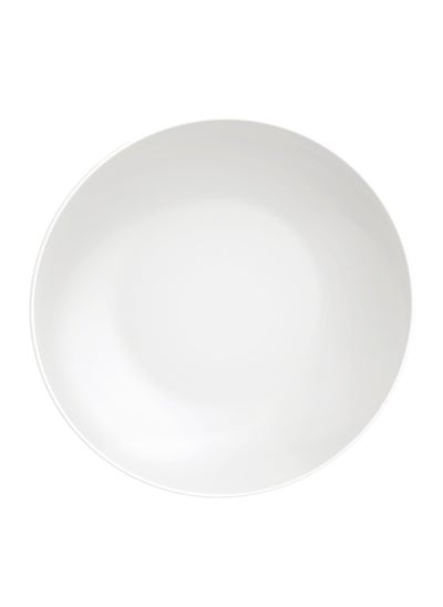 Buy 22cm Porcelain White Deep Plate in UAE