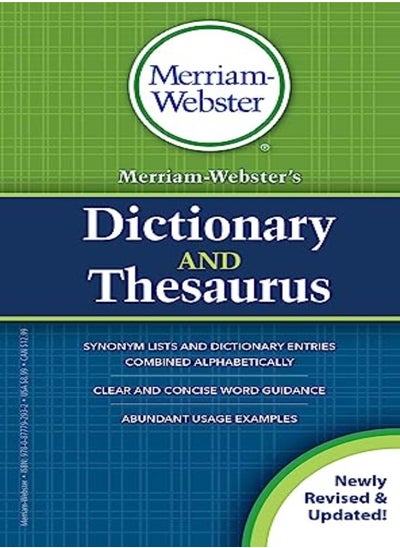 اشتري Merriam-Webster's Dictionary and Thesaurus: Revised and Updated في الامارات