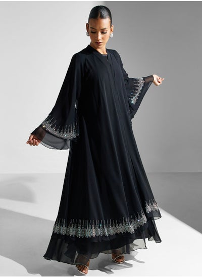 اشتري Embellished Detail Abaya في الامارات