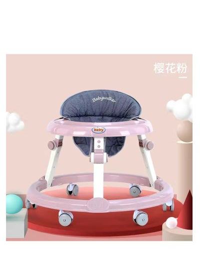 Buy Baby Walker - Baby Walker - To Teach Children To Walk And Strengthen Leg Muscles - Anti-Rollover, An Ideal Fun Sitter For The Baby, And A Designated Place For Food - Pink Color in Egypt