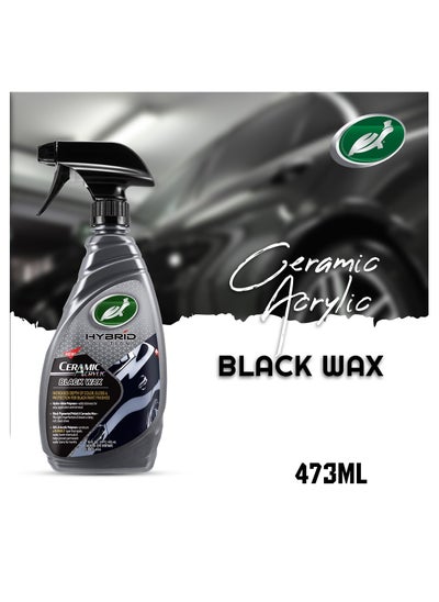 اشتري Turtle Wax Hybrid Solutions Black Paint Gloss Enhancer 473ml - Ceramic Acrylic Car Wax for Superior Protection and Shine في السعودية