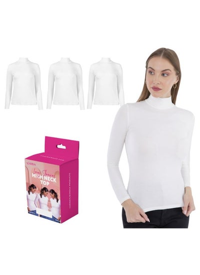 Buy Pack of 3 High Neck Long Sleeves Top in Egypt