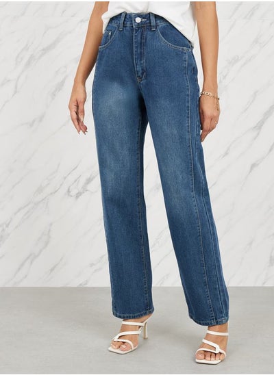 اشتري High rise Relaxed Fit Jeans في السعودية