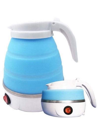 Buy Electric Kettle Silicone Foldable Water Kettles Compression Leak proof Portable Kettle 600ml Travel Mini Kettle for Household in UAE