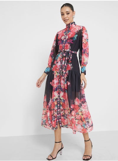 Buy Abstract Print Dress in Saudi Arabia