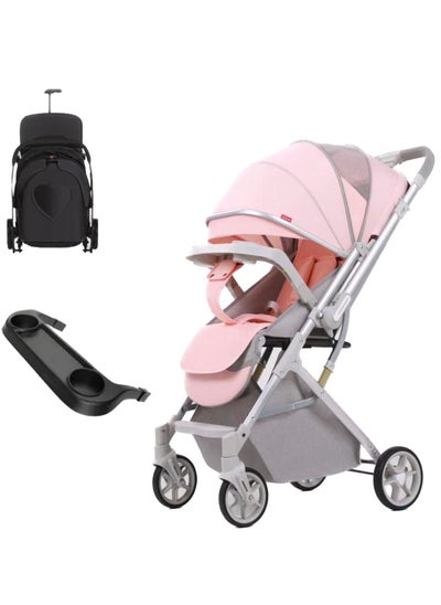 Buy Stroller Umbrella X 8 fliep arm high quality and dining chair-Pink in Egypt