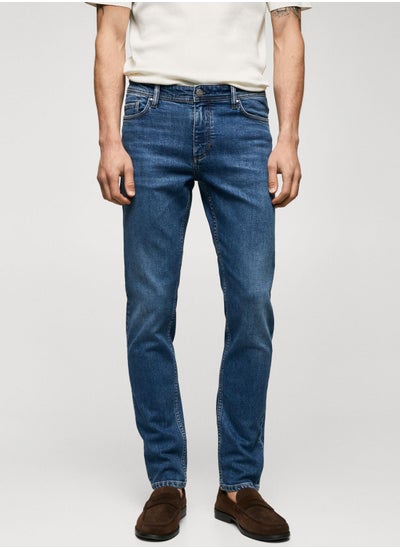 Buy Mid Wash Slim Fit Jeans in Saudi Arabia