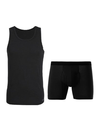 Buy Boxer Style Shirt + Underpants Set Size M - Black in Saudi Arabia