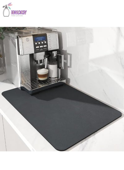 Buy Coffee Machine Absorbent Mat, Kitchen Bowl Bar Drain Mat, Cup Drying Mat, Table Top Leave-In Insulation Mat in Saudi Arabia