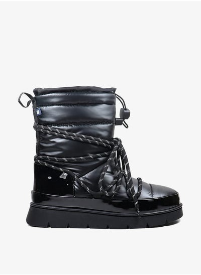 اشتري Women's Solid High Shaft Boots with Lace-Up Closure - Richmond Winter High W في الامارات