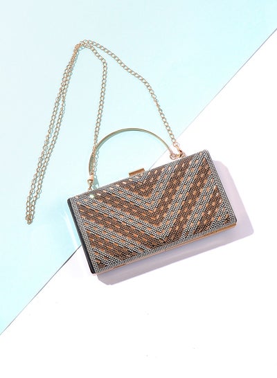 Buy Elegant Leather Soiree Handbag VS-11-BLACK in Egypt