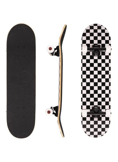 اشتري Skateboard - Skateboards for Beginners 80 x 20cm Complete Standard Skateboard for Girls and Boys, 7 Layer Maple Double Kick Concave Skateboard for Kids and Adults في السعودية