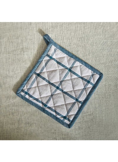 Buy Home Box Harley Azure Cotton Pot Holder 20 x 20 cm in UAE