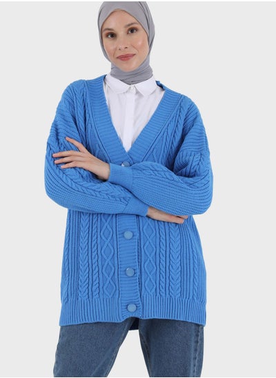 Buy Cable Knitted Cardigan in UAE