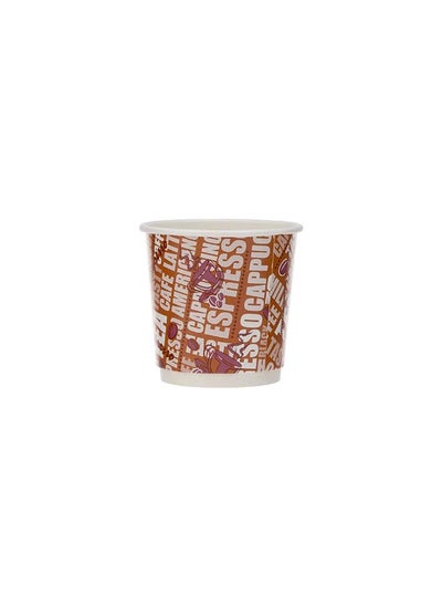 اشتري Hotpack Disposable Double Wall Paper Cup 4 ounce 25-Pieces في الامارات