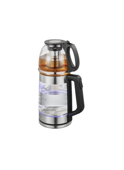 Buy Electric tea Maker on stand, 2L Glass kettle with 1L Glass tea pot in UAE