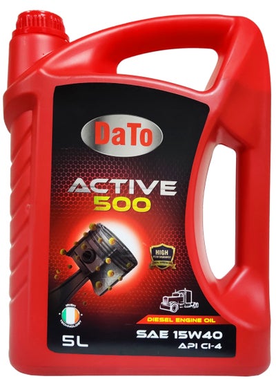 Buy DaTo Active 500 - Diesel Engine Oil 5L - SAE 15W40 CI-4 in UAE