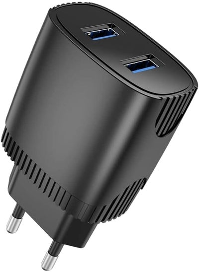 Buy ASPOR A811 2.4 A IQ Home charger + TYPE-C Cable 2 USB - Black in Egypt