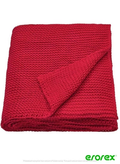 Buy Throw red 130x170 cm in Saudi Arabia