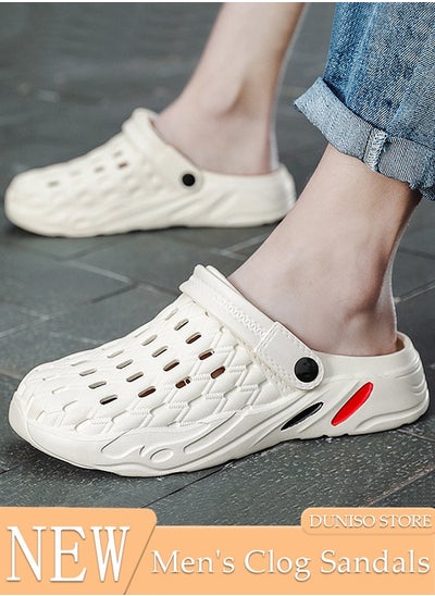 اشتري Unisex Adult Clog Sandals Summer Sandals Lightweight Slide Sandal with Non-slip Soles Thick Sole Beach Slipper Breathable Slip-on Sandal House Flat Slipper for Pool Beach Yard Kitchen Shower في الامارات