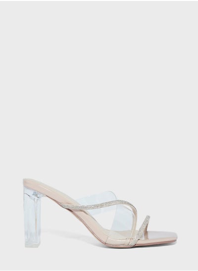 اشتري Block Heel Persplex Sandal Mule في الامارات