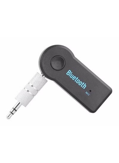 اشتري Universal Bluetooth AUX Music Receiver With Mic Black في الامارات