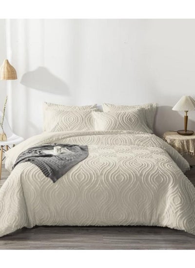 اشتري COMFY 6 PC LUXURY COLLECTION ALL SEASON COMFORTER SET 220 X 240 CM CREAM في الامارات