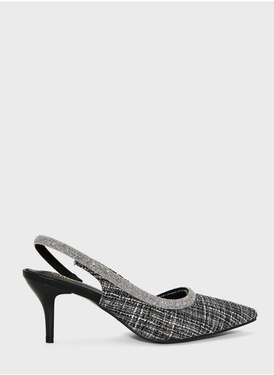 Buy Tweed  Slingback Pumps in UAE