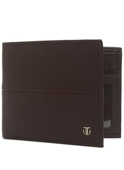 Buy Brown Formal Leather Wallet in UAE