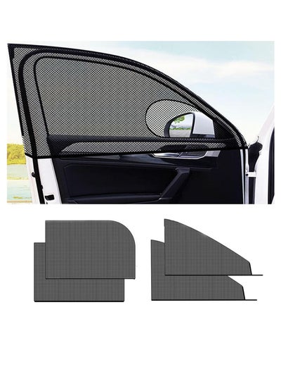 Buy Car Side Window Sun Shade Window Sunshades Privacy Curtains Breathable mesh fabric Heat Block UV Protection Protection from Bugs Stretch Car Window Screens for Baby Camping in Saudi Arabia