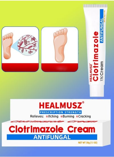 Buy Clotrimazole Cream Athlete Foot Cream Jock Itch and Ringworm Cream Relieve Itching Burning Cracking & Scaling Clotrimazole Antifungal Cream Body Cream Athletes Foot Ointment  Anti Fungal Cream 30ml in UAE