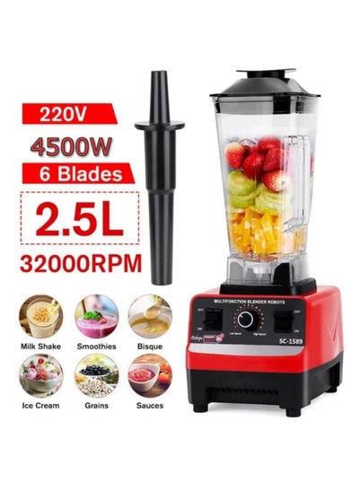 Buy 2.5L 4500W BPA Free Heavy Duty Blender Mixer Electric High Speed Juicer Food Processor Ice Smoothies Crusher Blander in UAE