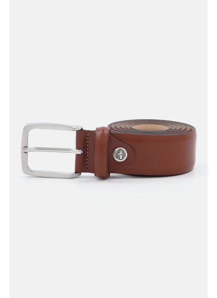 Buy Men Leather Belt, Brown in Saudi Arabia