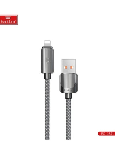 Buy Usb Data Cable 2.4A , Fast Charging And Sync - Usb To 8-Pin , EC-187C in Egypt