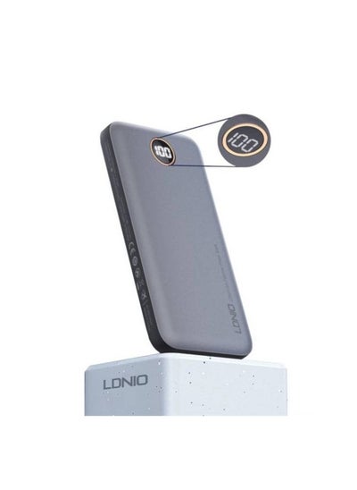 Buy LDNIO PQ10 10000mAh Ultra Slim Led Digital Display Power Bank - Gray in Egypt