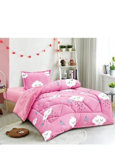 Buy Children's bed cover made of velvet and soft fur to provide comfort for your child, size 160*210 cm in Saudi Arabia