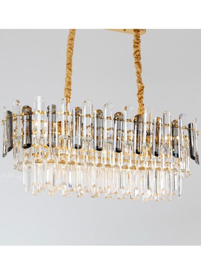 Buy Yocandle Modern Crystal Ceiling Chandelier, Contemporary Rectangular Chandelier in Saudi Arabia